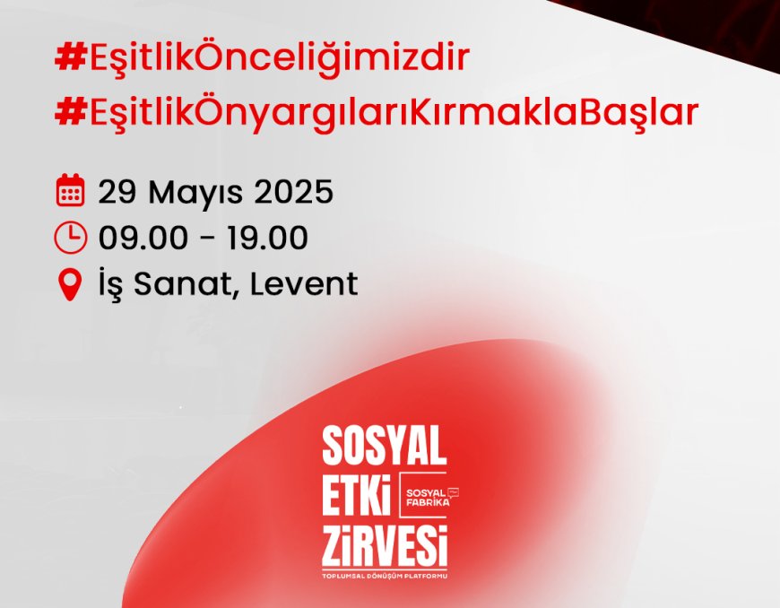 Sosyal Etki Zirvesi 2. Kez 29 Mayıs’ta İş Sanat’ta!