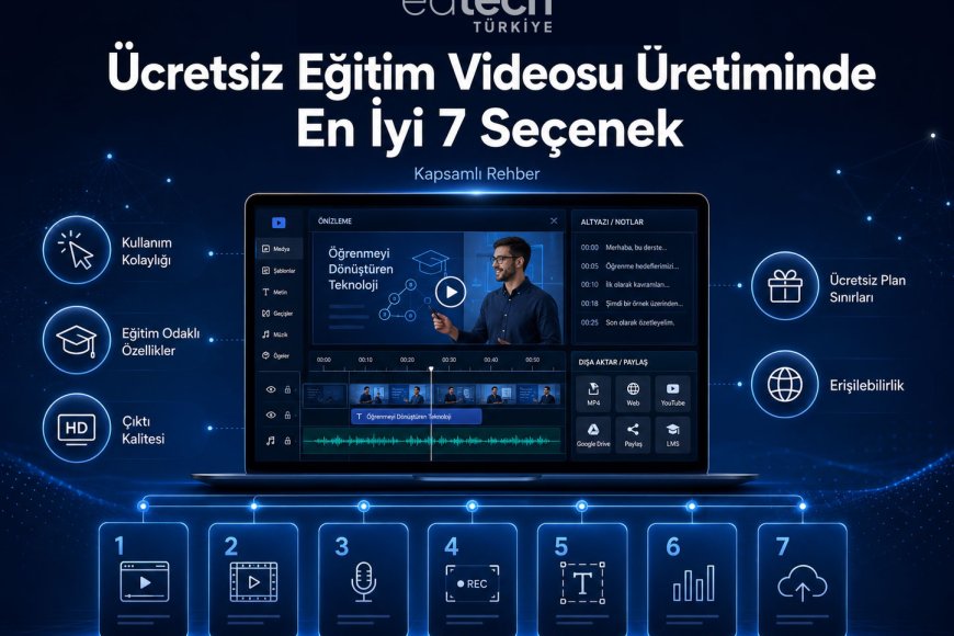 Ücretsiz Eğitim Videosu Üretiminde En İyi 7 Seçenek: Kapsamlı Rehber