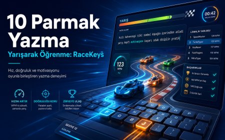 10 Parmak Yazma Nasıl Öğrenilir? Yarışarak Öğrenmenin Adresi: RaceKeys